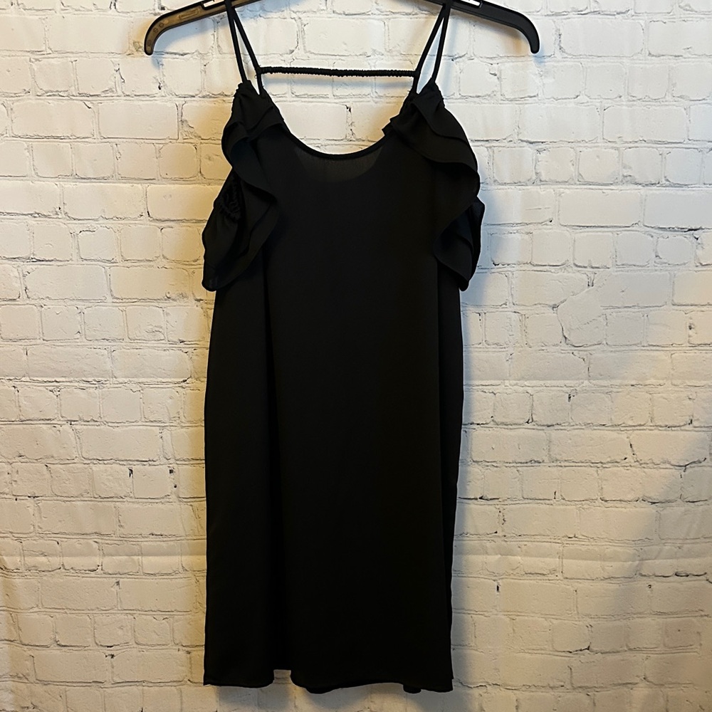 Elegant Black Ruffle Dress
